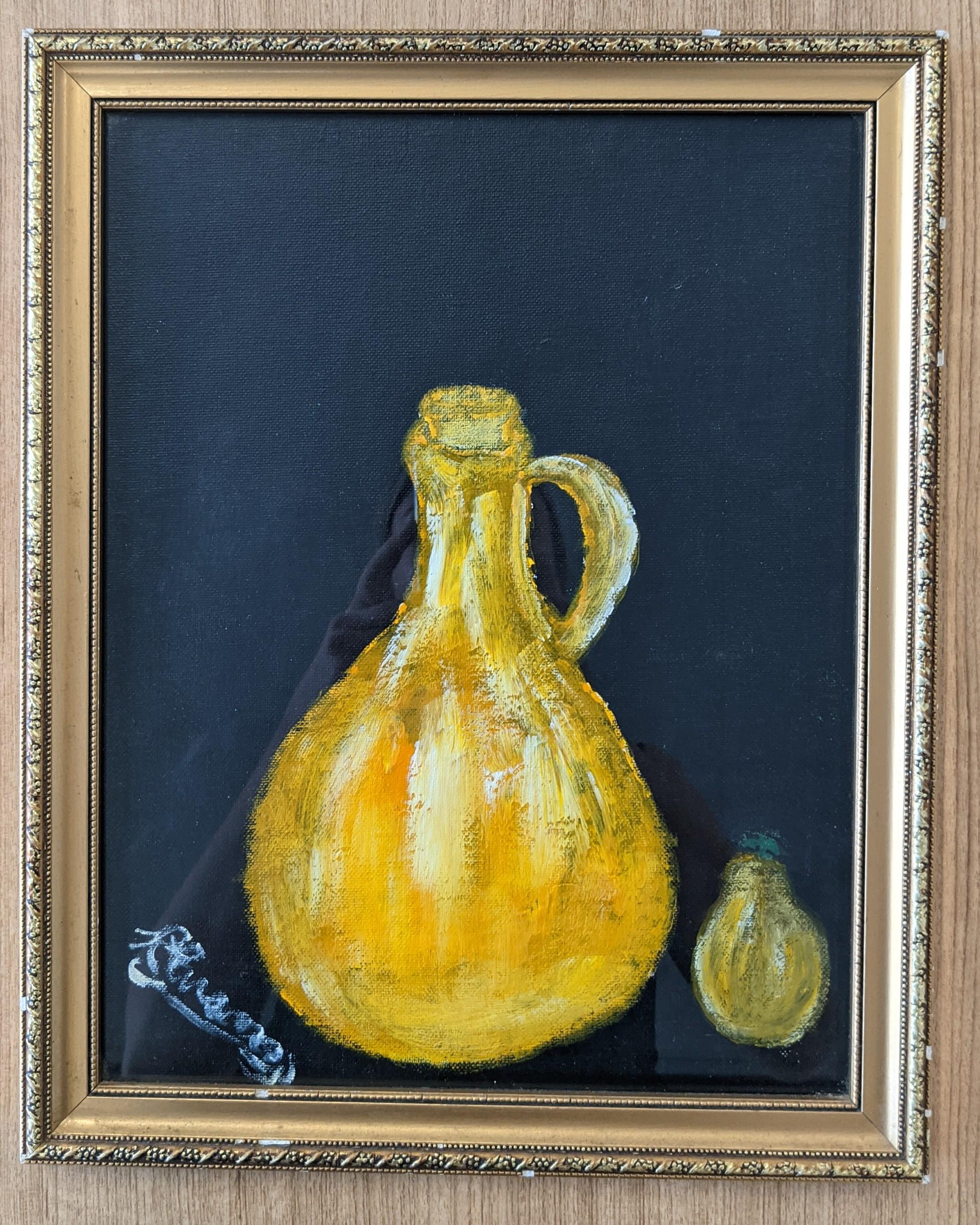 Bottle & Pear 